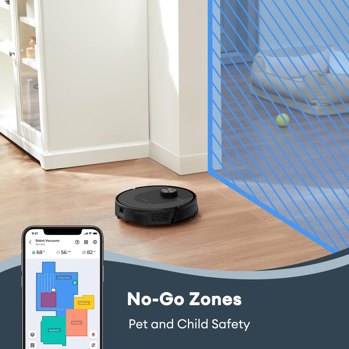 Ultenic D10 Robot Vacuum and Mop with LiDAR Navigation – 5000Pa Suction
