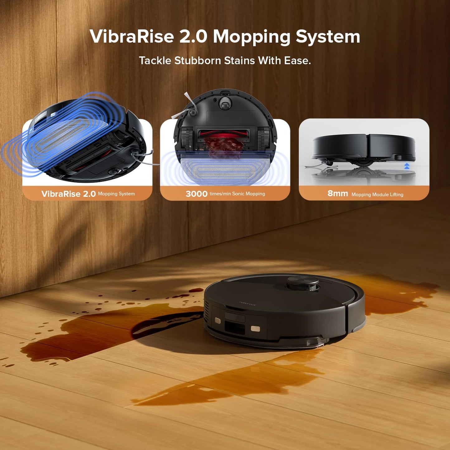 roborock Q10 S5+ Robot Vacuum – Self-Emptying, 10,000Pa Suction, Dual Anti-Tangle, Auto-Lifting Mop