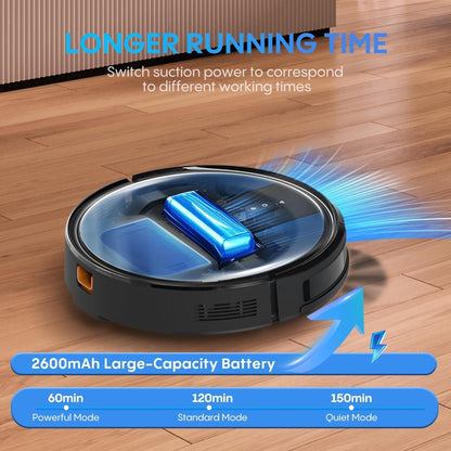 4-in-1 Robot Vacuum Cleaner with Mop – 5000Pa Suction, Auto Carpet Boost, WiFi & Alexa Control