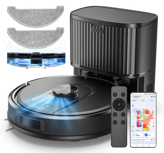 Vexilar Self-Emptying Robot Vacuum & Mop – 5000Pa Suction, 60-Day Hands-Free