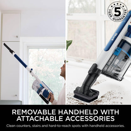 Shark IZ380UK PowerPro Cordless Stick Vacuum Cleaner – Navy Metallic, Lightweight & Flexible