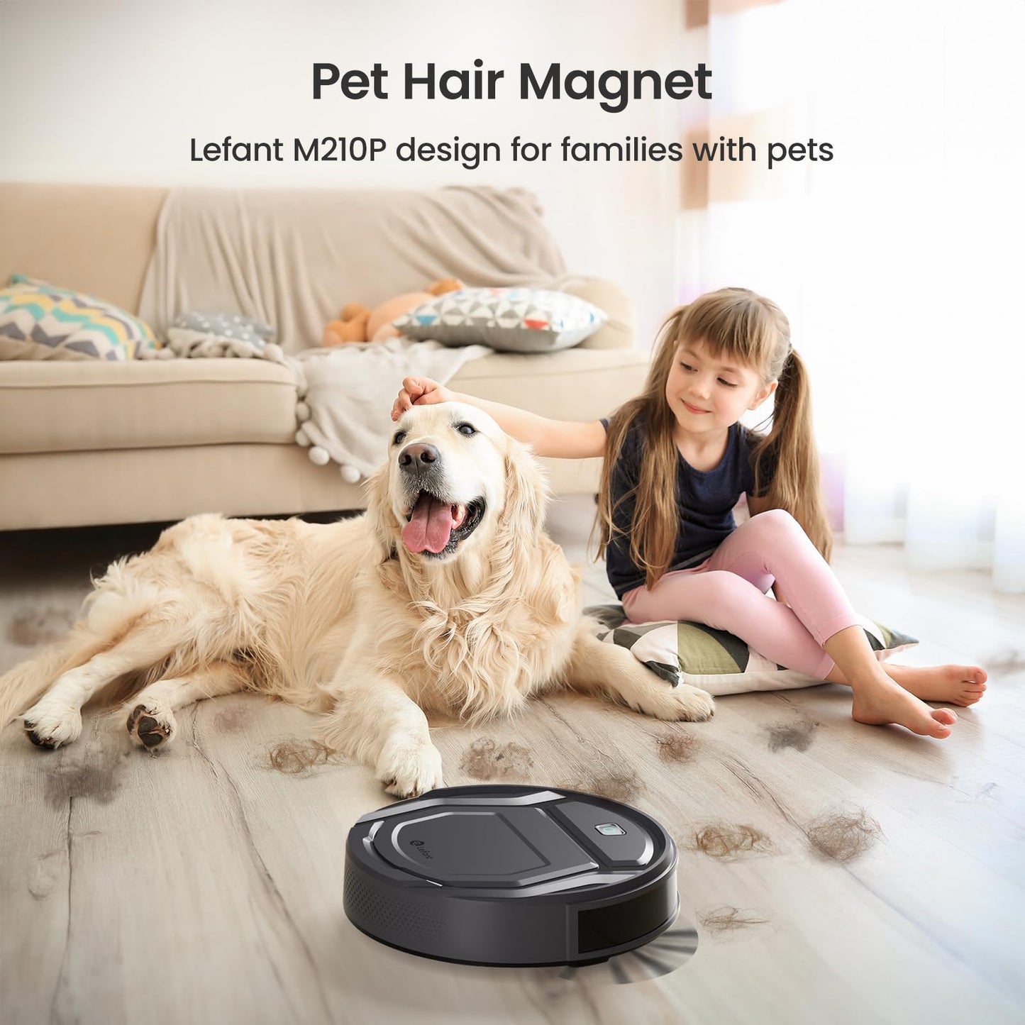 Lefant M210P Robot Vacuum Cleaner – Compact, Self-Charging, Alexa-Compatible