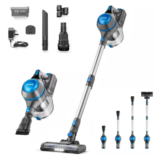 Vytronix 3-in-1 Cordless Stick Vacuum Cleaner – Blue/Silver