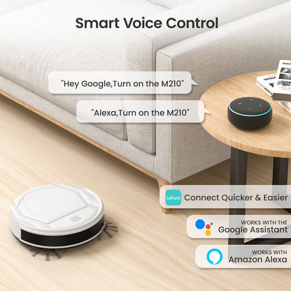Lefant M210 Robot Vacuum – 2200Pa Suction, Wi-Fi & Alexa Control