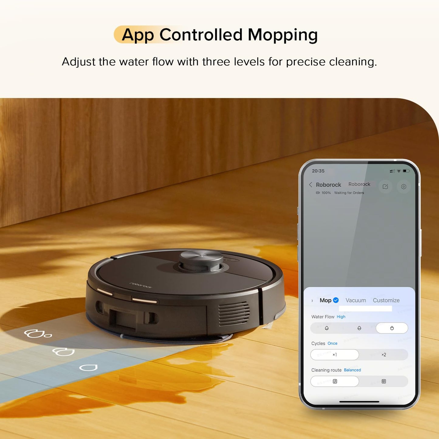 Roborock Q7 M5 Robot Vacuum and Mop – 10,000Pa Suction, Smart LiDAR Navigation, Black