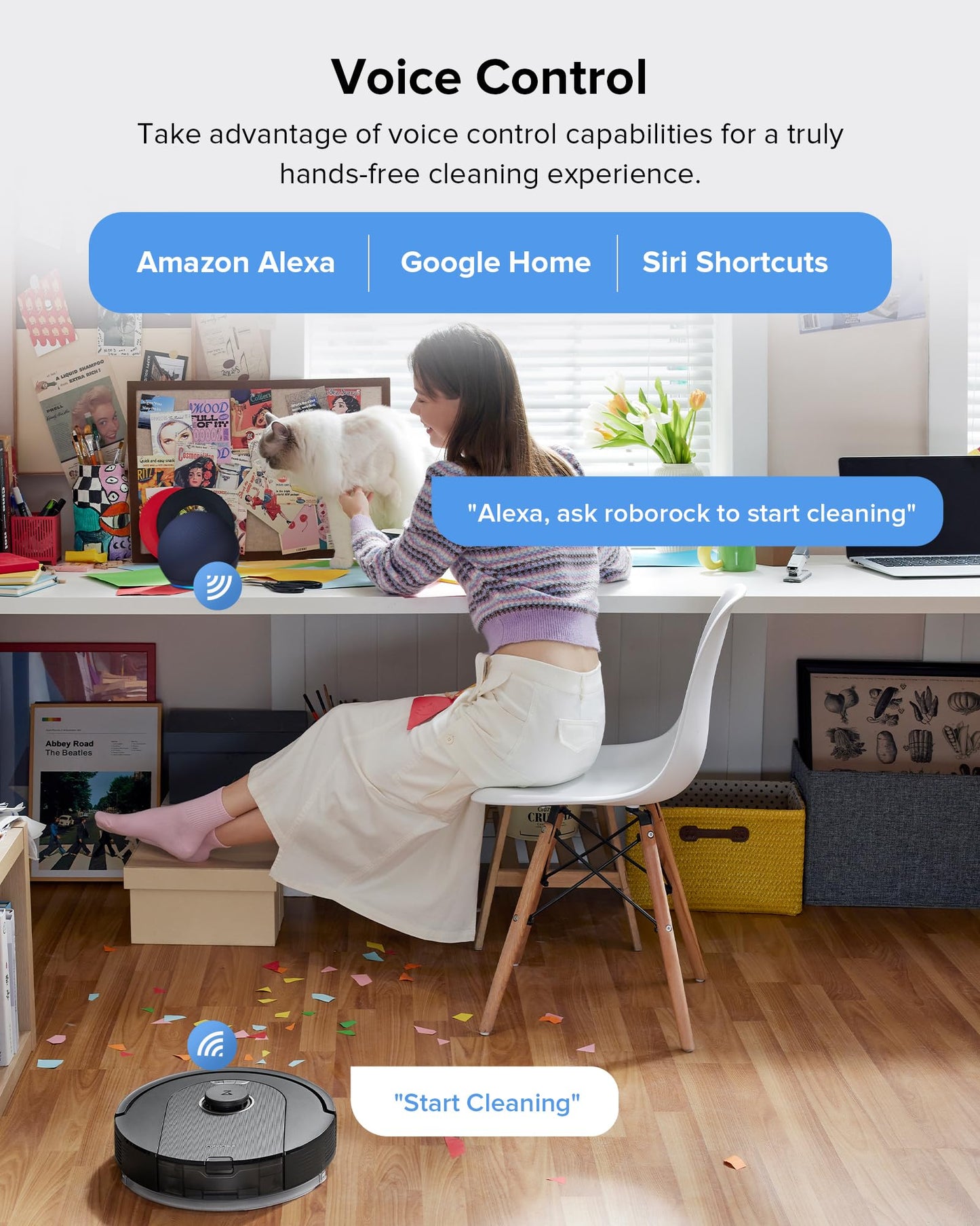Roborock Q5 Pro+ Robot Vacuum and Mop – 5,500Pa Suction, Self-Emptying, DuoRoller Brush, Smart Navigation