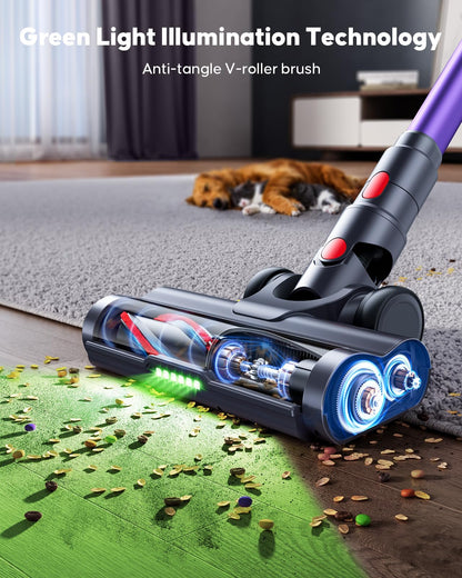 Cordless Stick Vacuum Cleaner – 550W, 45KPA Suction, 60 Min Runtime