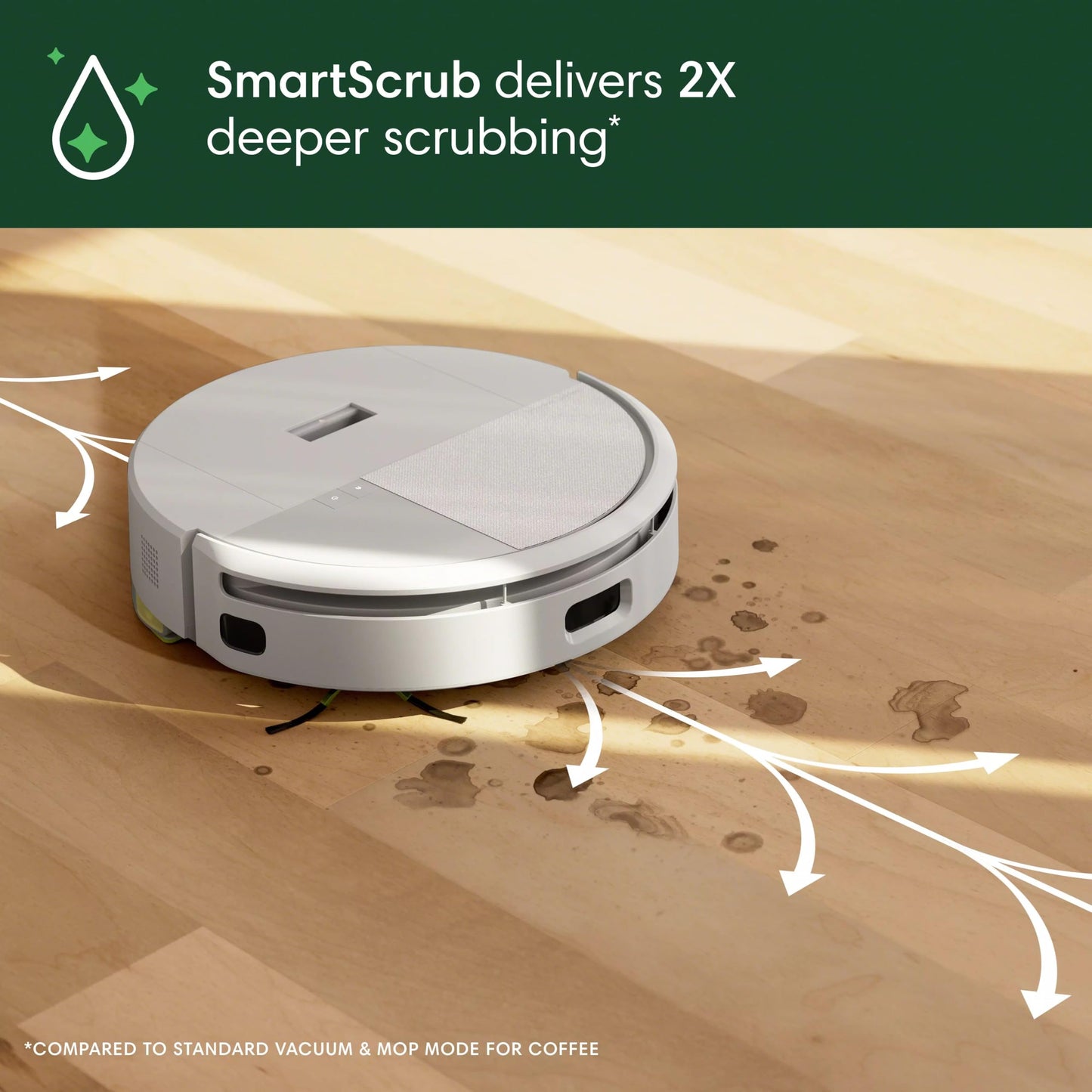 iRobot Roomba 205 Combo Robot Vacuum and Mop – 7000Pa, LiDAR Navigation, White