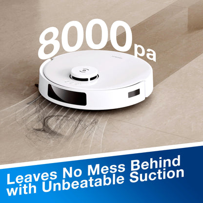 ECOVACS DEEBOT N20 Plus Robot Vacuum – 8000Pa Suction, Self-Emptying, Mop Function