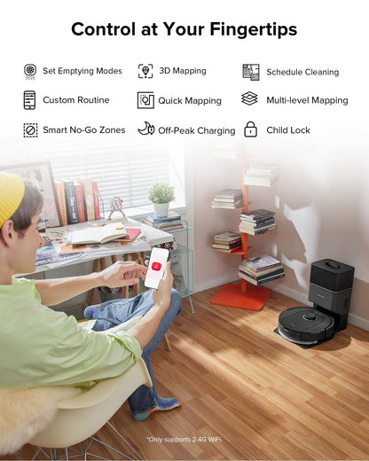 Roborock Q5 Pro+ Robot Vacuum and Mop – 5,500Pa Suction, Self-Emptying, DuoRoller Brush, Smart Navigation