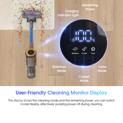 UNINELL UV1 Cordless Stick Vacuum Cleaner – 450W, 45KPA, 60-Min Runtime, Silver