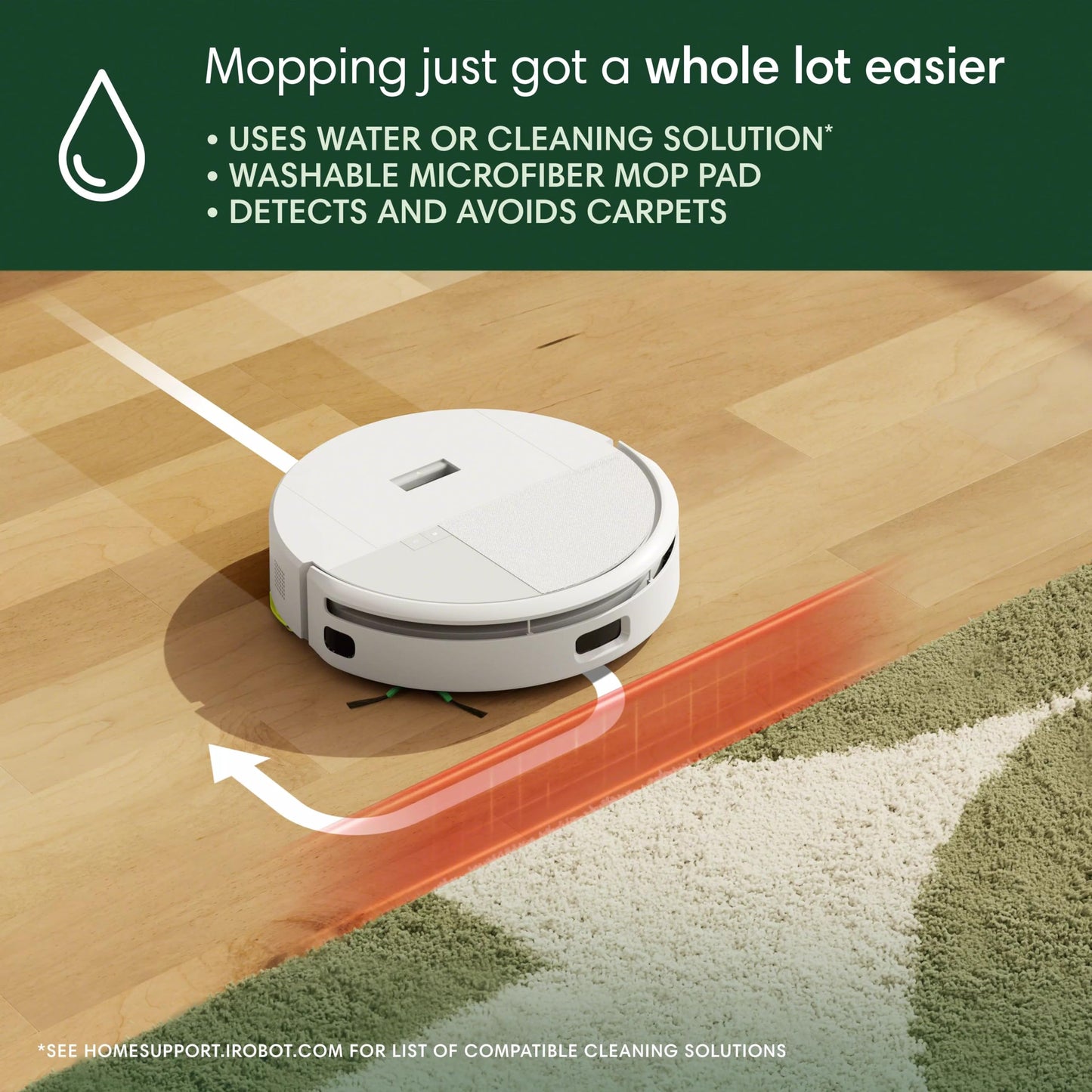 iRobot Roomba 205 Combo Robot Vacuum and Mop – 7000Pa, LiDAR Navigation, White