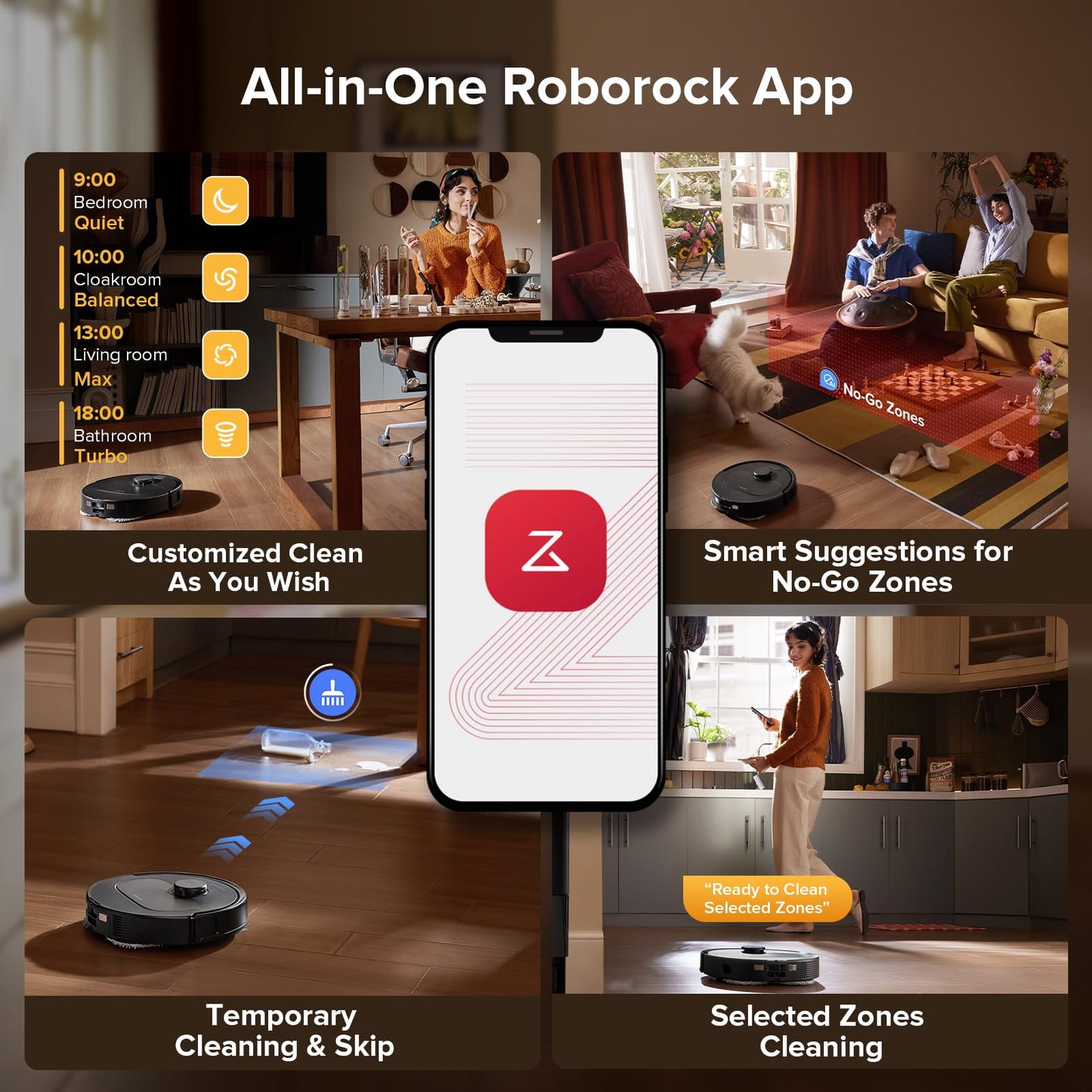 Roborock Qrevo QV 35S Robot Vacuum & Mop – 10,000Pa, Dual Brushes, Auto Dock
