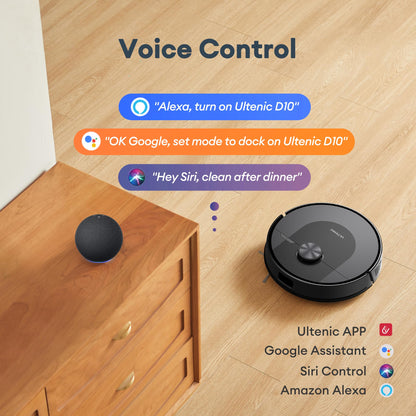 Ultenic T20 Pro Robot Vacuum Cleaner – 8,000Pa Suction, Mop & Self-Emptying Station