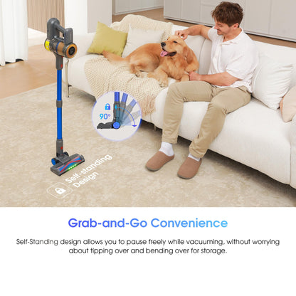 UNINELL UV1 Cordless Stick Vacuum Cleaner – 450W, 45KPA, 60-Min Runtime, Silver