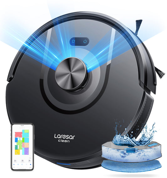 Laresar Mars01 Robot Vacuum Cleaner – 5,000Pa Suction, LiDAR Navigation, Mop