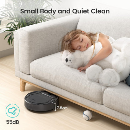 Lefant M210P Robot Vacuum Cleaner – Thin, Self-Charging, Pet Hair & Carpet Friendly