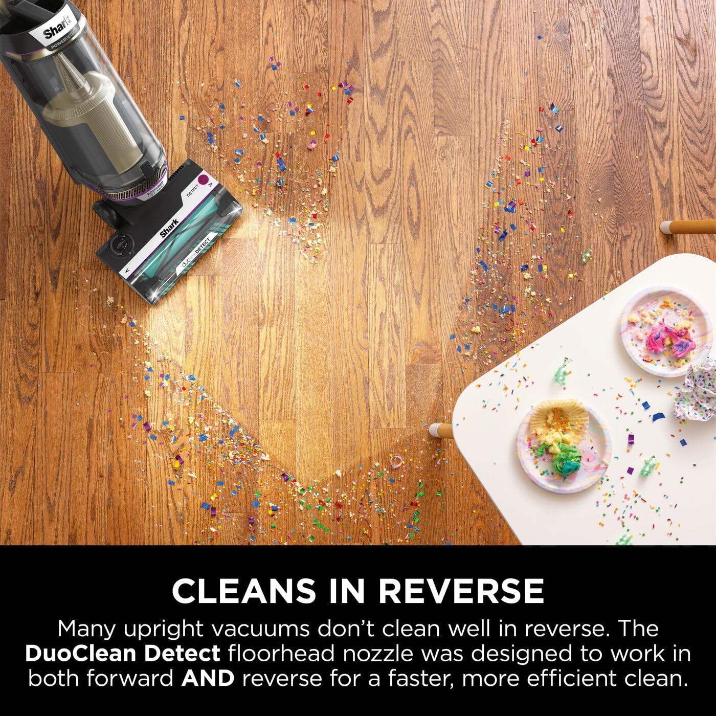 Shark AZ3900UKTBK Corded Upright Vacuum Cleaner – DuoClean Detect, Anti Hair Wrap, Charcoal