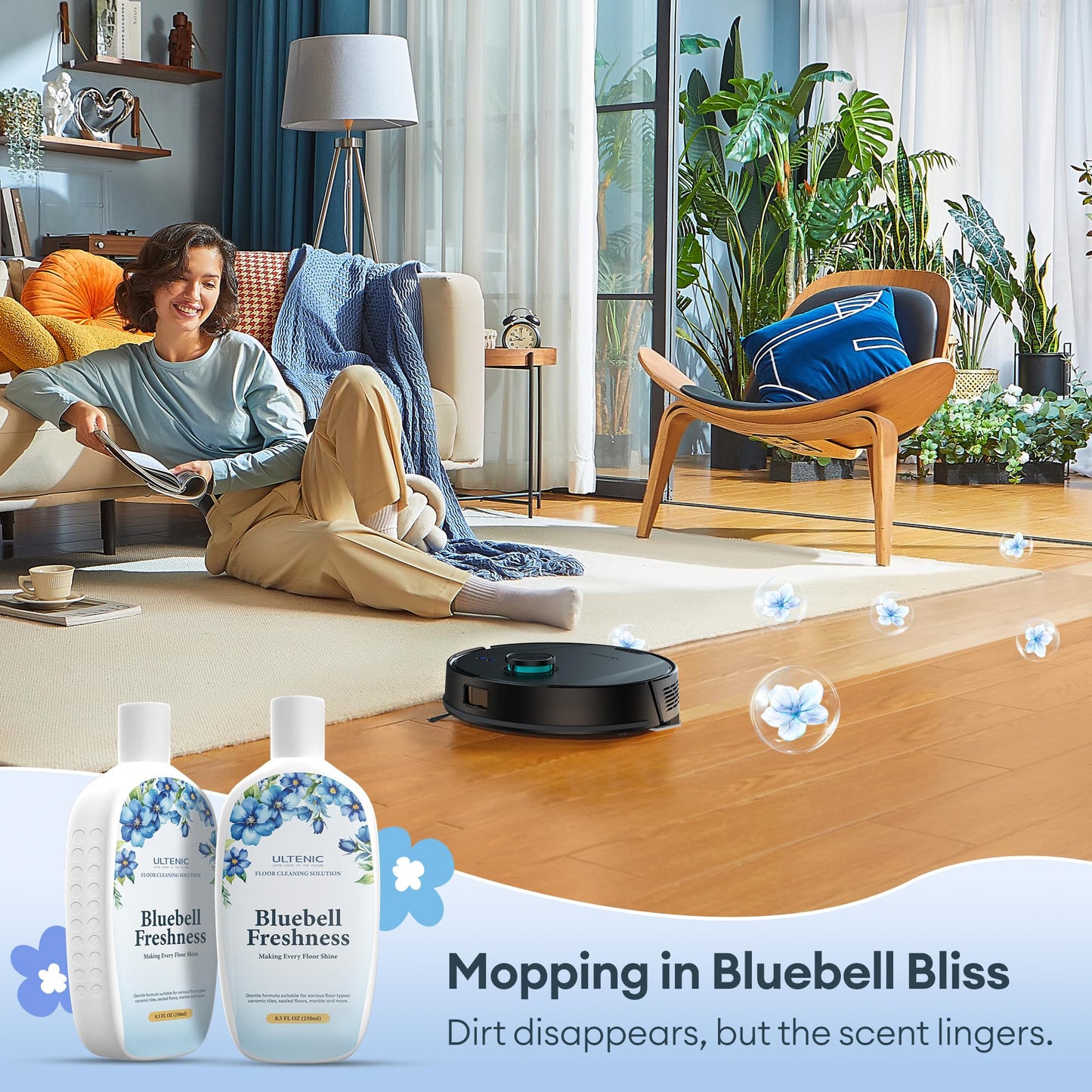 Ultenic T20 Pro Robot Vacuum Cleaner – 8,000Pa Suction, Mop & Self-Emptying Station